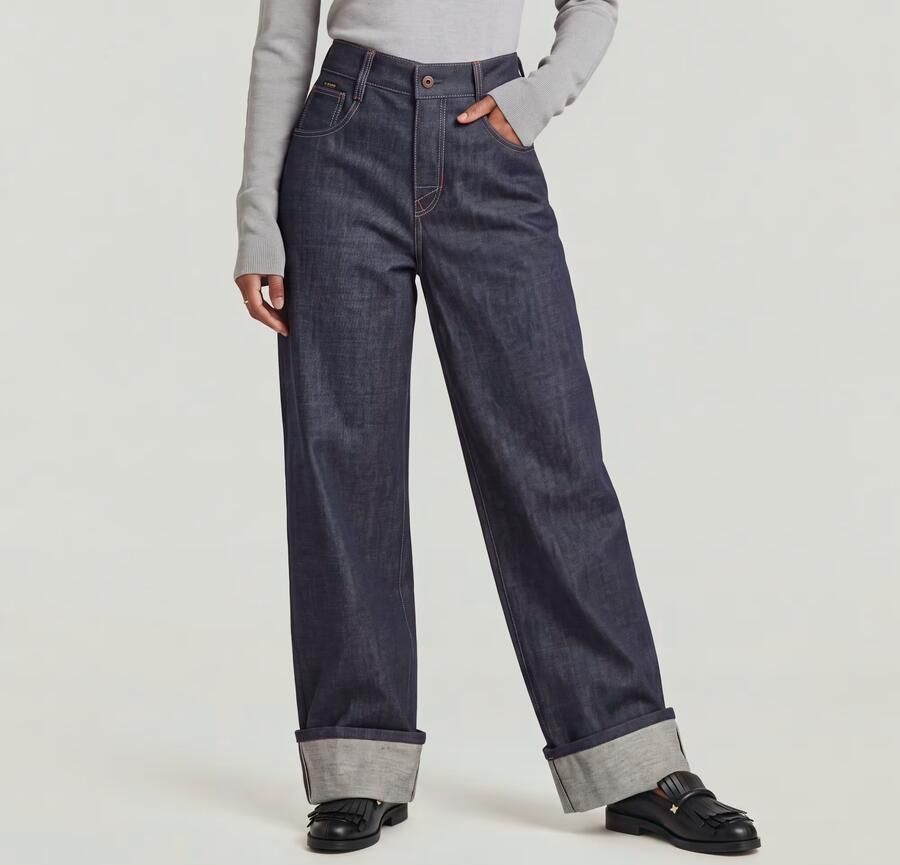 G-Star RAW Skater Selvedge Jeans Donkerblauw Dames - Foto 5