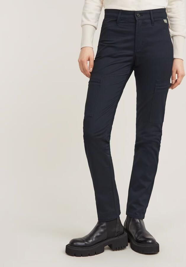 G-Star RAW Skinny Cargo Broek 2.0 Donkerblauw Dames