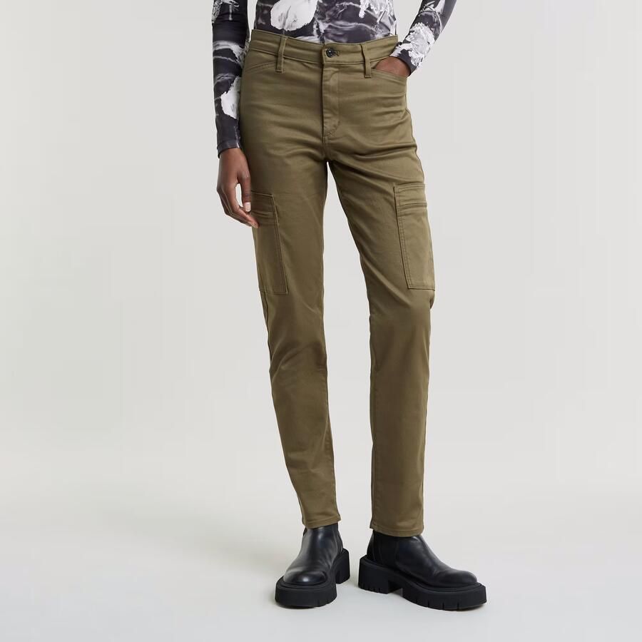 G-Star RAW Skinny Cargo Broek 2.0 Groen Dames