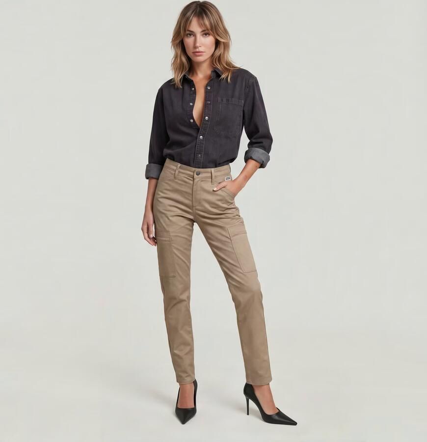 G-Star RAW Skinny Cargobroek 2.0 Beige Dames - Foto 5