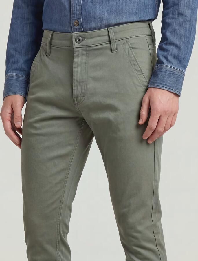 G-Star RAW Skinny Chino 3.0 Groen Heren - Foto 4