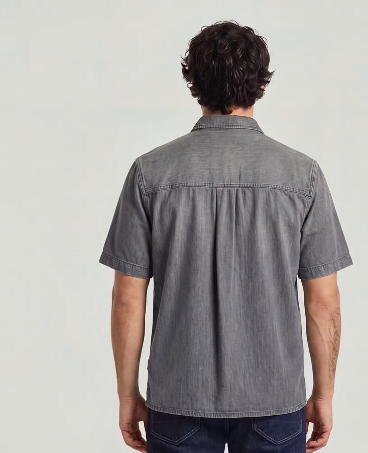 G-Star RAW Slanted Double Pocket Overhemd Grijs Heren - Foto 3