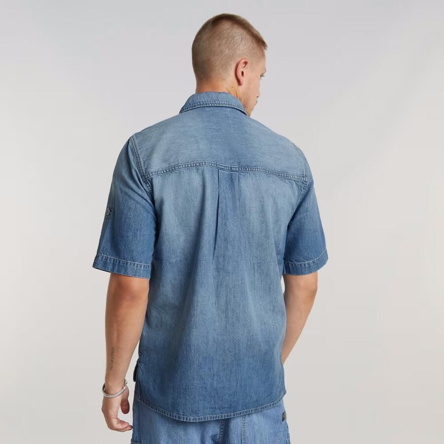 G-Star Raw Regular fit jeansoverhemd met borstzakken model 'Slanted' - Foto 2