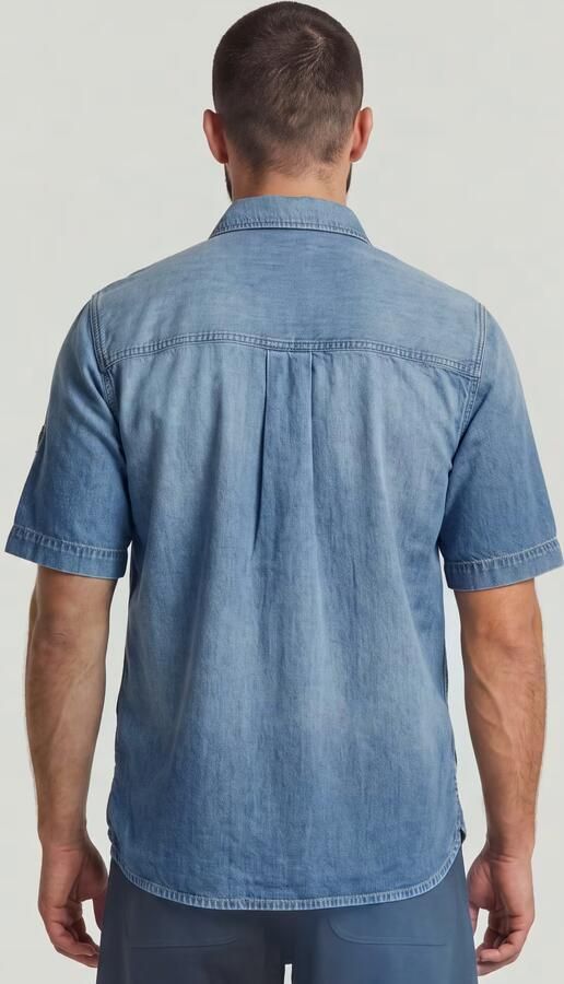 G-Star Raw Regular fit jeansoverhemd met borstzakken model 'Slanted' - Foto 7