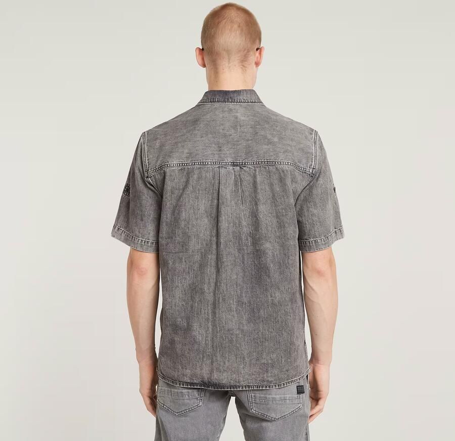 G-Star RAW Slanted Double Pocket Regular Shirt Grijs Heren - Foto 5