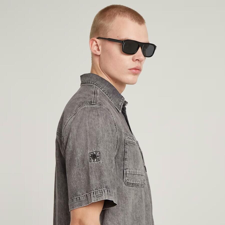 G-Star RAW Slanted Double Pocket Regular Shirt Grijs Heren - Foto 3