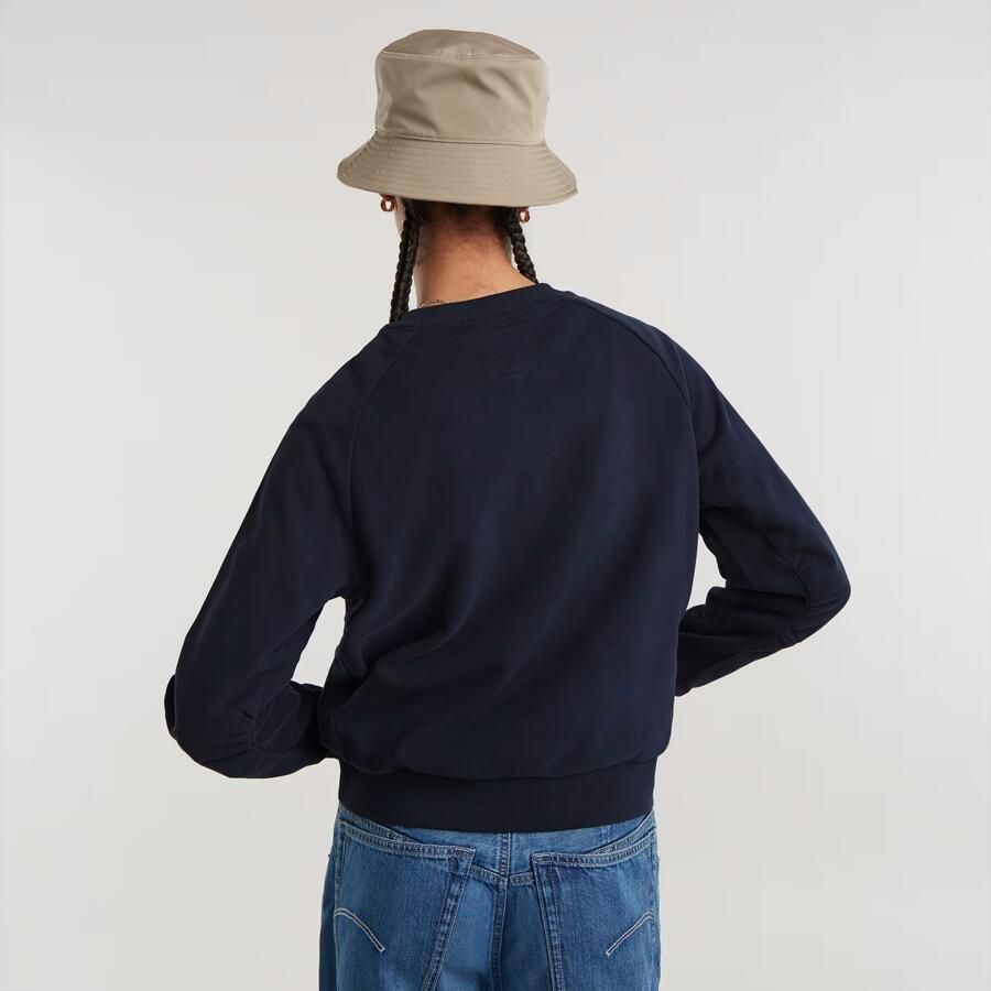 G-Star RAW Sleeve Construction Sweater Donkerblauw Dames - Foto 2