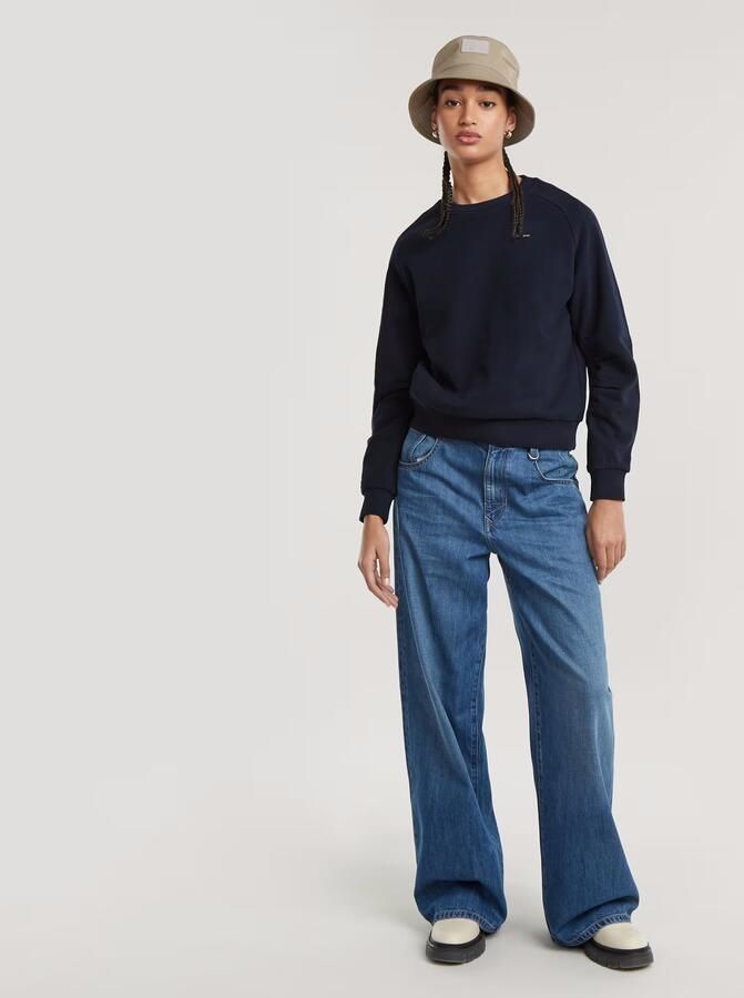 G-Star RAW Sleeve Construction Sweater Donkerblauw Dames - Foto 6