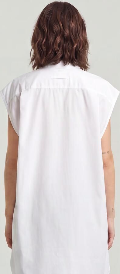 G-Star RAW Sleeveless Oversized Overhemd Wit Dames - Foto 6