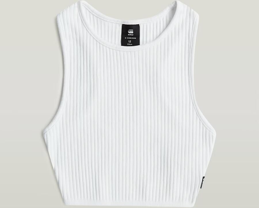 G-Star RAW Sleeveless Top voor meisjes Wit meisjes - Foto 2