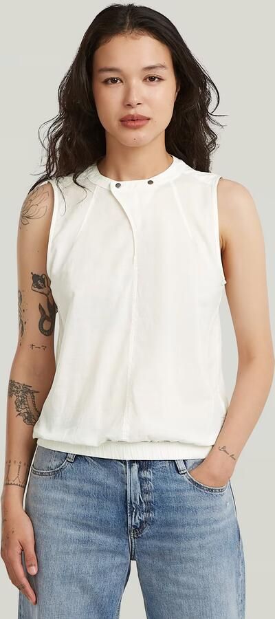 G-Star RAW Sleeveless Top Wit Dames