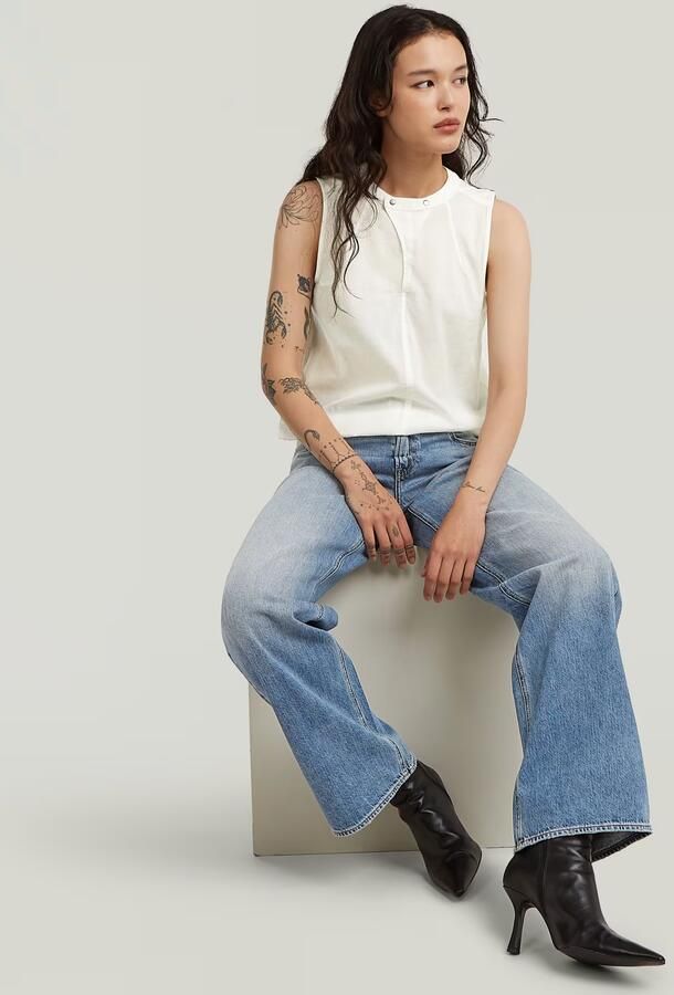 G-Star RAW Sleeveless Top Wit Dames - Foto 5