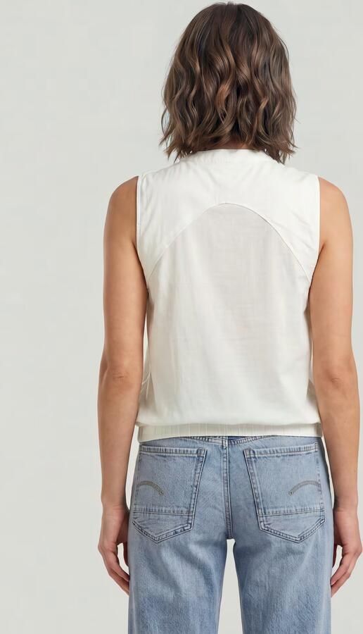 G-Star RAW Sleeveless Top Wit Dames - Foto 4