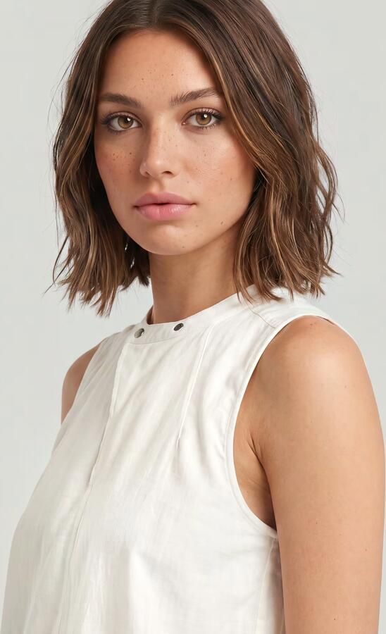 G-Star RAW Sleeveless Top Wit Dames - Foto 3