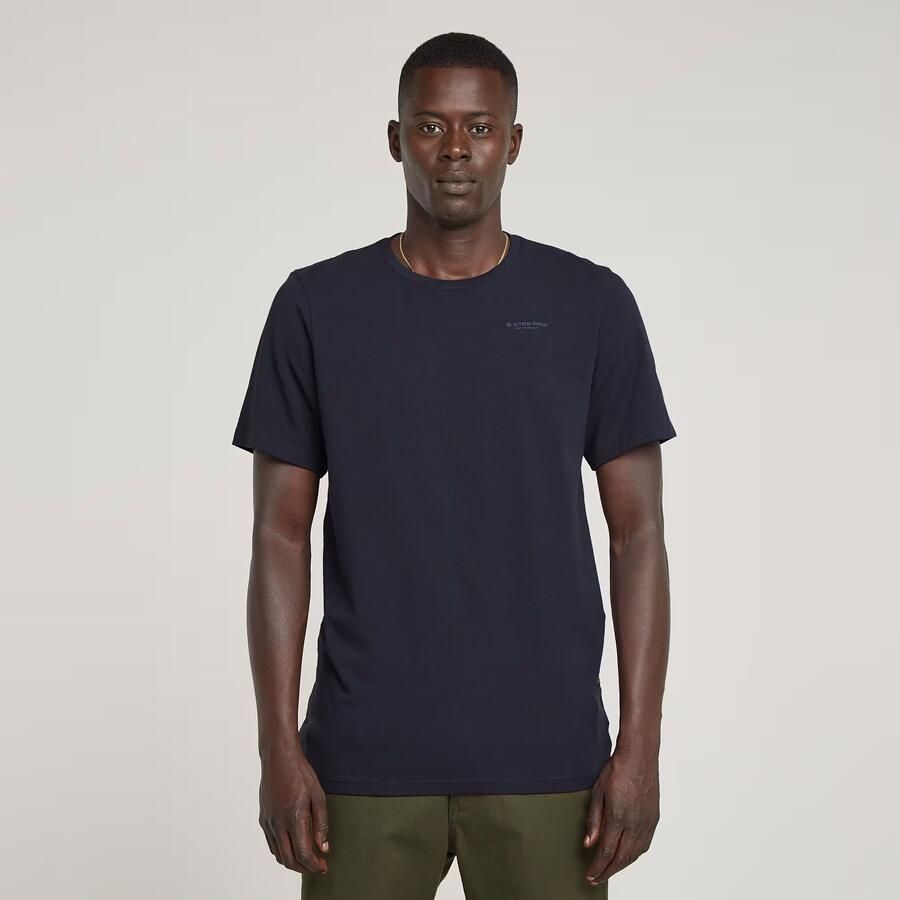 G-STAR RAW Heren Polo's & T-shirts Slim Base R T S s Donkerblauw