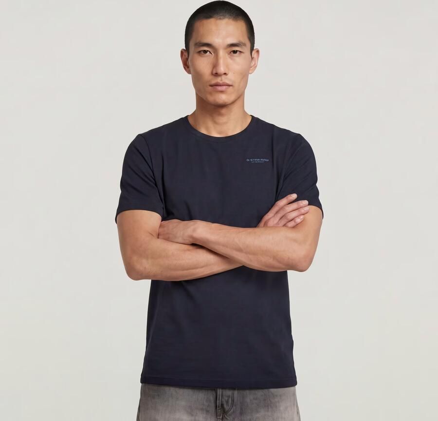G-STAR RAW Heren Polo's & T-shirts Slim Base R T S s Donkerblauw - Foto 11