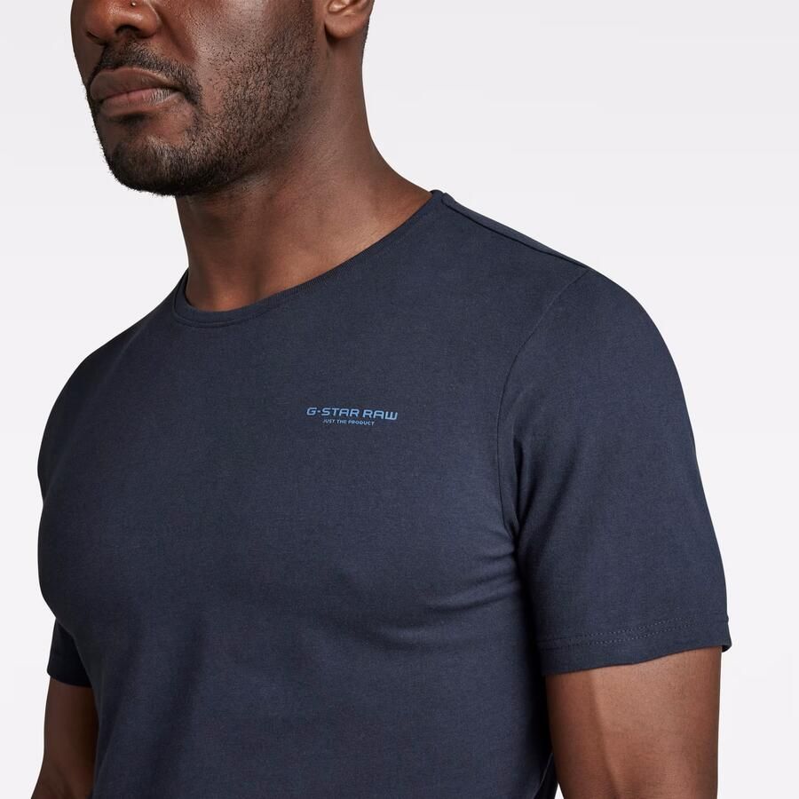 G-STAR RAW Heren Polo's & T-shirts Slim Base R T S s Donkerblauw - Foto 8
