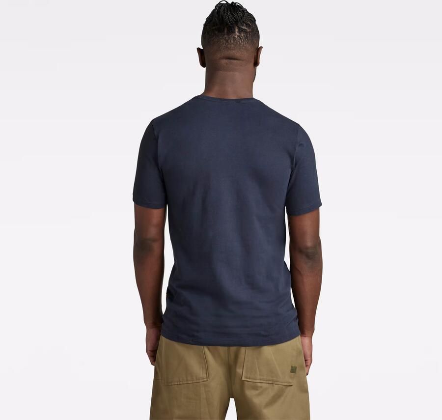 G-STAR RAW Heren Polo's & T-shirts Slim Base R T S s Donkerblauw - Foto 12