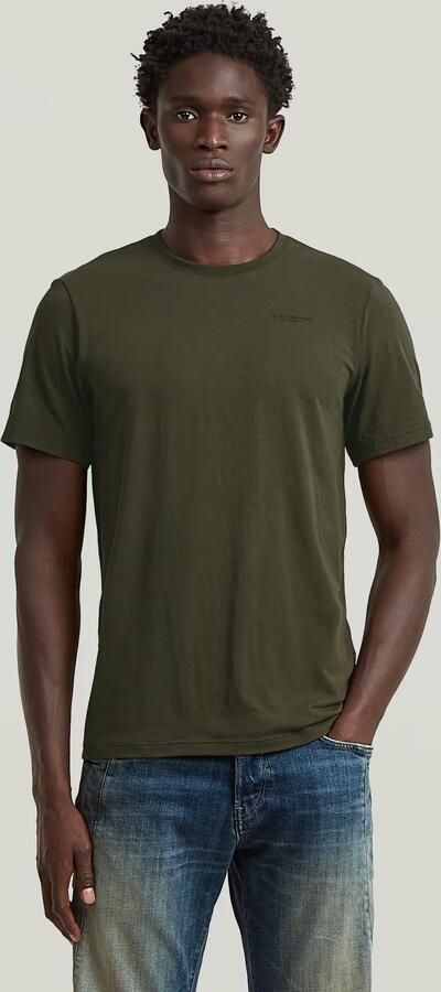 G-STAR RAW Heren Polo's & T-shirts Slim Base R T S\s Donkergroen - Foto 9