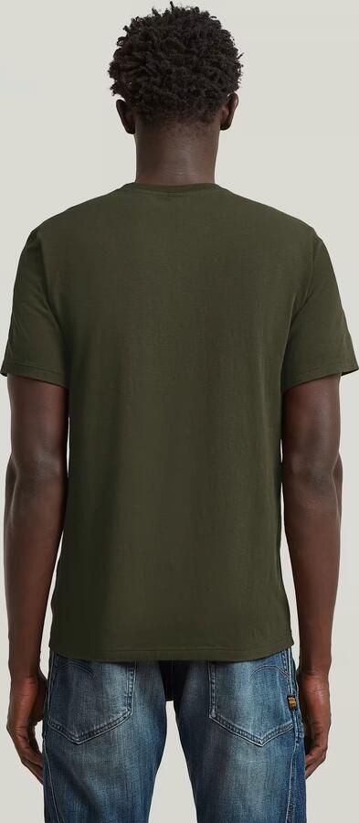G-STAR RAW Heren Polo's & T-shirts Slim Base R T S\s Donkergroen - Foto 11