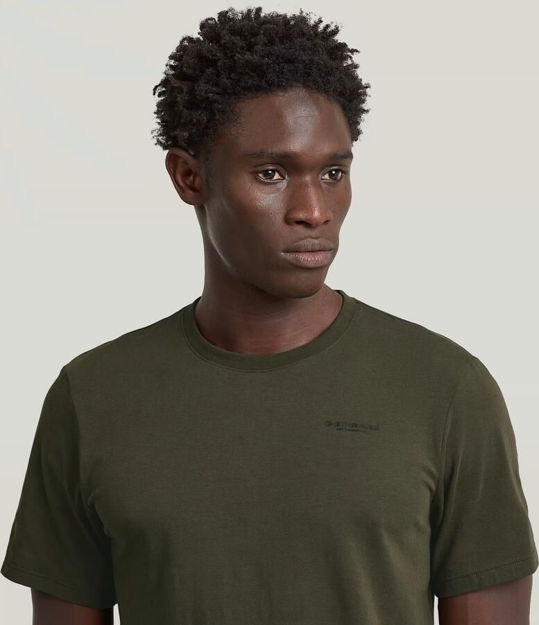 G-STAR RAW Heren Polo's & T-shirts Slim Base R T S\s Donkergroen - Foto 7