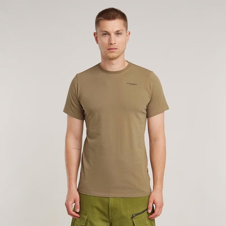 G-STAR RAW Heren Polo's & T-shirts Slim Base R T S s Khaki - Foto 14