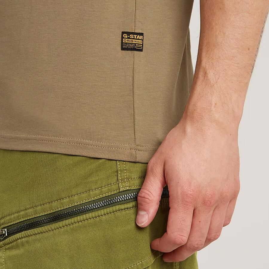 G-STAR RAW Heren Polo's & T-shirts Slim Base R T S s Khaki - Foto 10