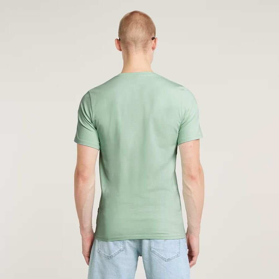 G-STAR RAW Heren Polo's & T-shirts Slim Base R T S s Groen - Foto 5