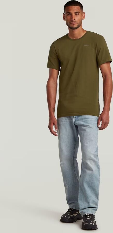 G-Star RAW slim fit T-shirt Slim base met logo dark olive - Foto 12