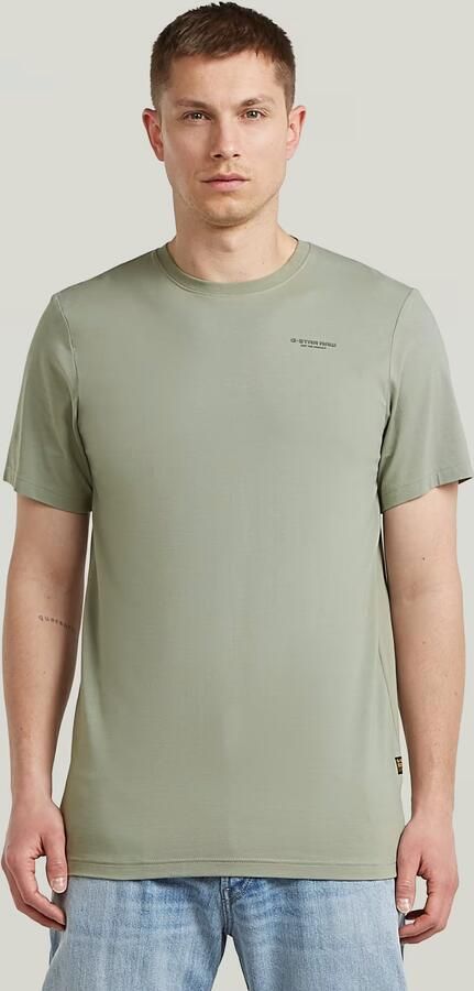 G-Star RAW Slim Base T-Shirt Groen Heren - Foto 3