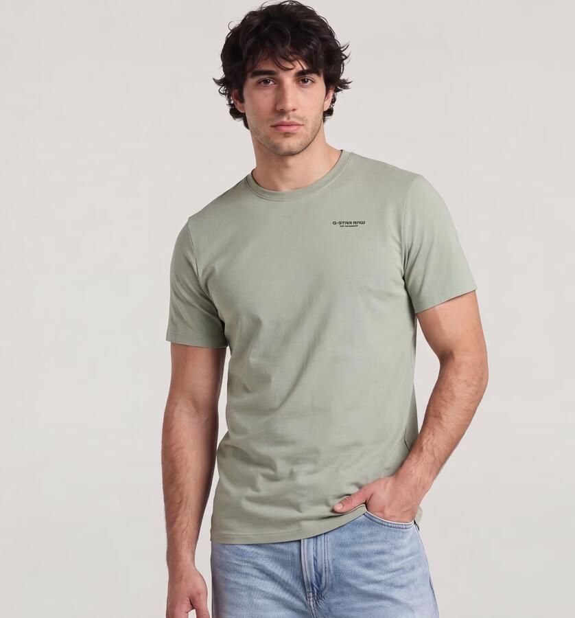 G-Star RAW Slim Base T-Shirt Groen Heren - Foto 4