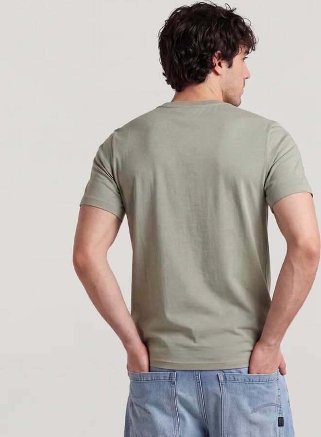 G-Star RAW Slim Base T-Shirt Groen Heren - Foto 6