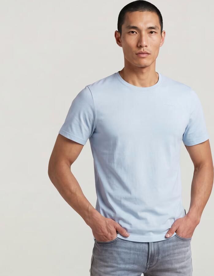 G-Star RAW Slim Base T-Shirt Lichtblauw Heren - Foto 5