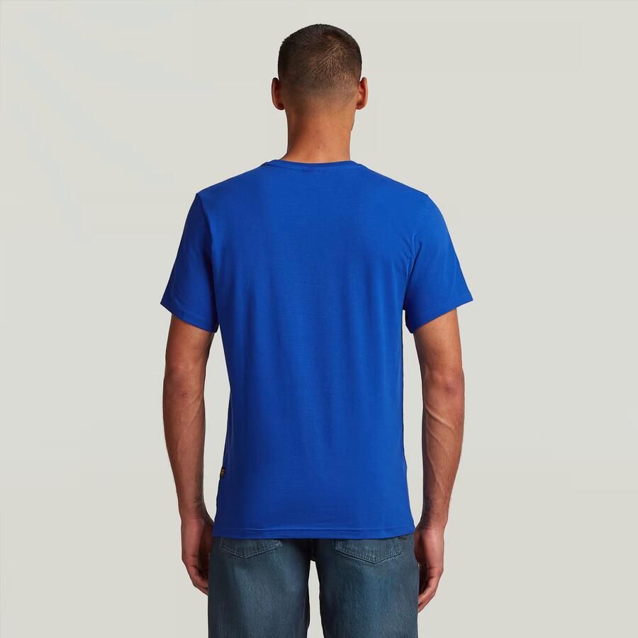 G-Star RAW Slim Base T-shirt Midden blauw Heren