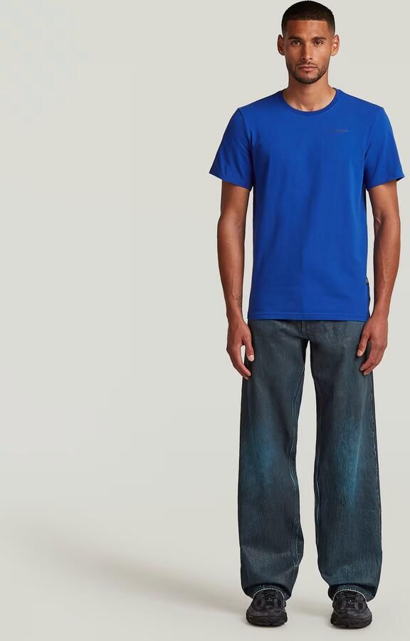 G-Star RAW Slim Base T-shirt Midden blauw Heren - Foto 6