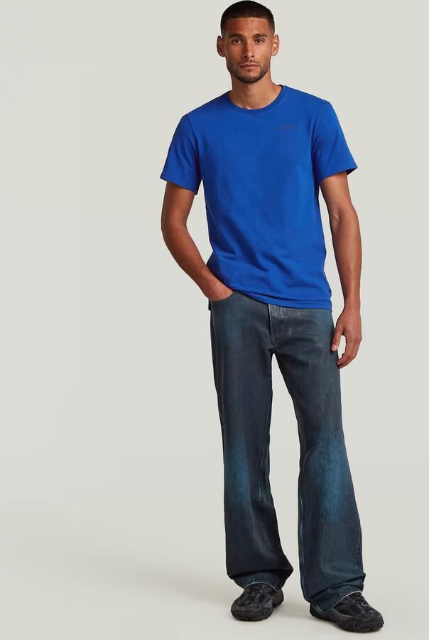 G-Star RAW Slim Base T-shirt Midden blauw Heren - Foto 5