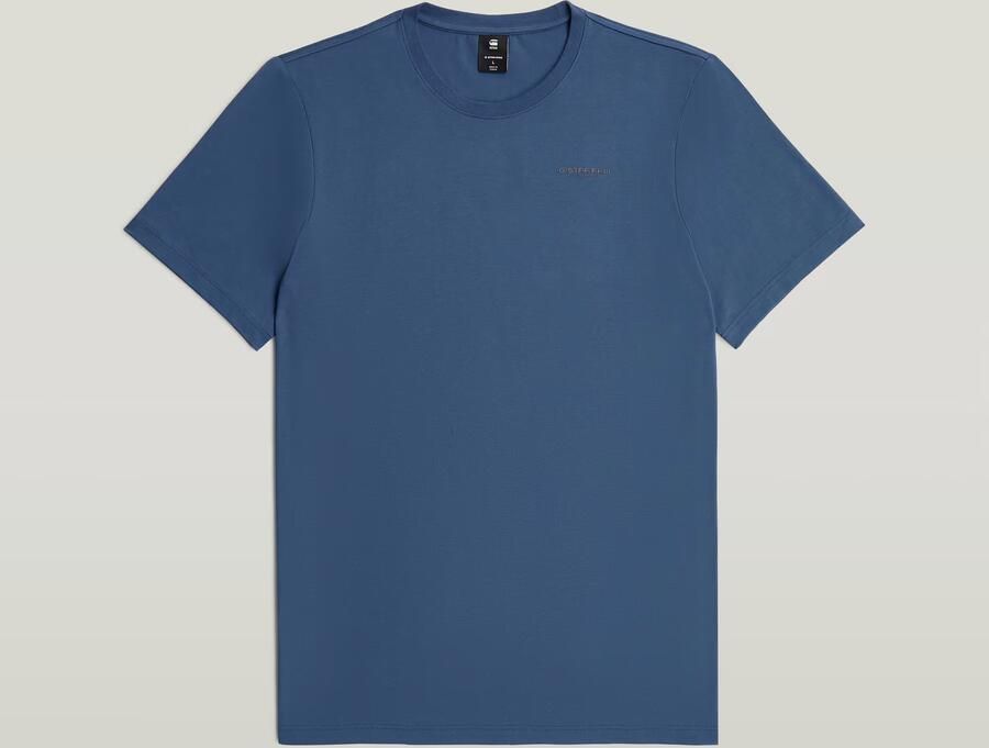 G-Star RAW Slim Base T-Shirt Midden blauw Heren - Foto 4