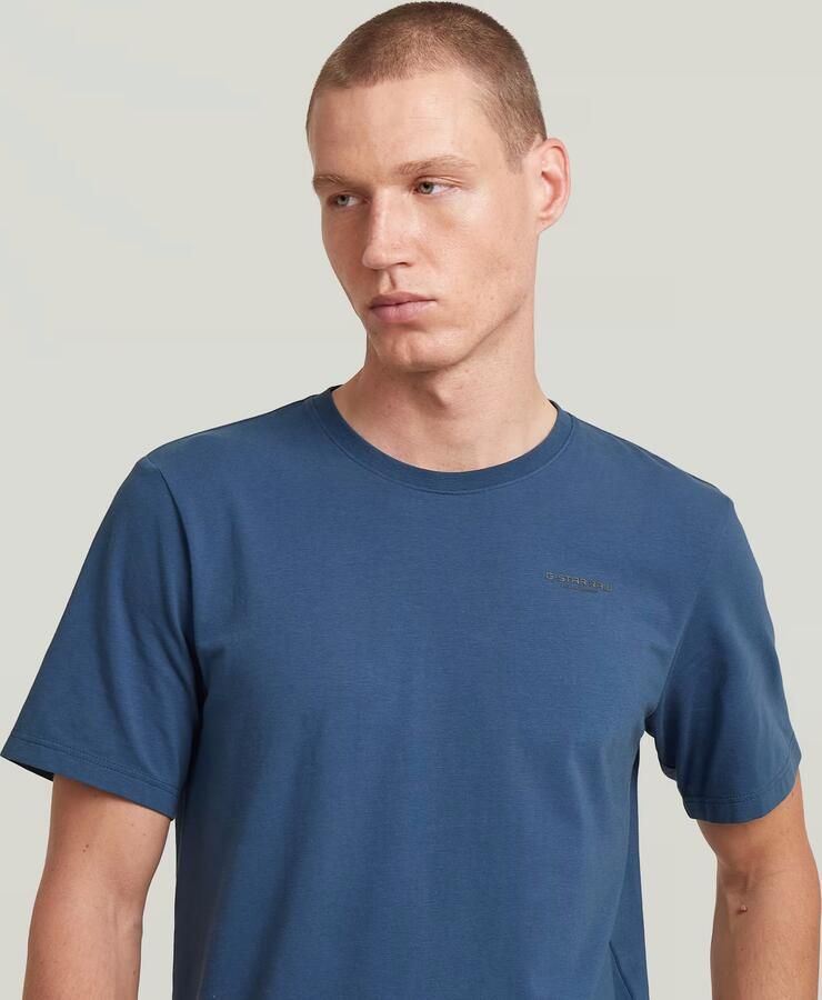G-Star RAW Slim Base T-Shirt Midden blauw Heren - Foto 3