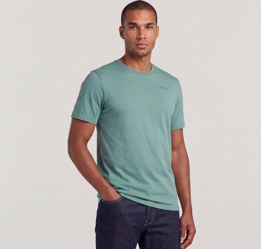 G-STAR RAW Heren Polo's & T-shirts Slim Base R T S\s Mint - Foto 9