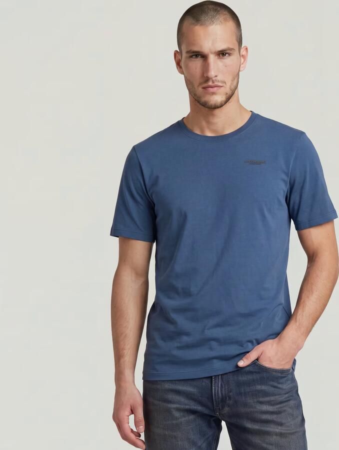 G-Star RAW Slim Base T-Shirt Midden blauw Heren - Foto 5