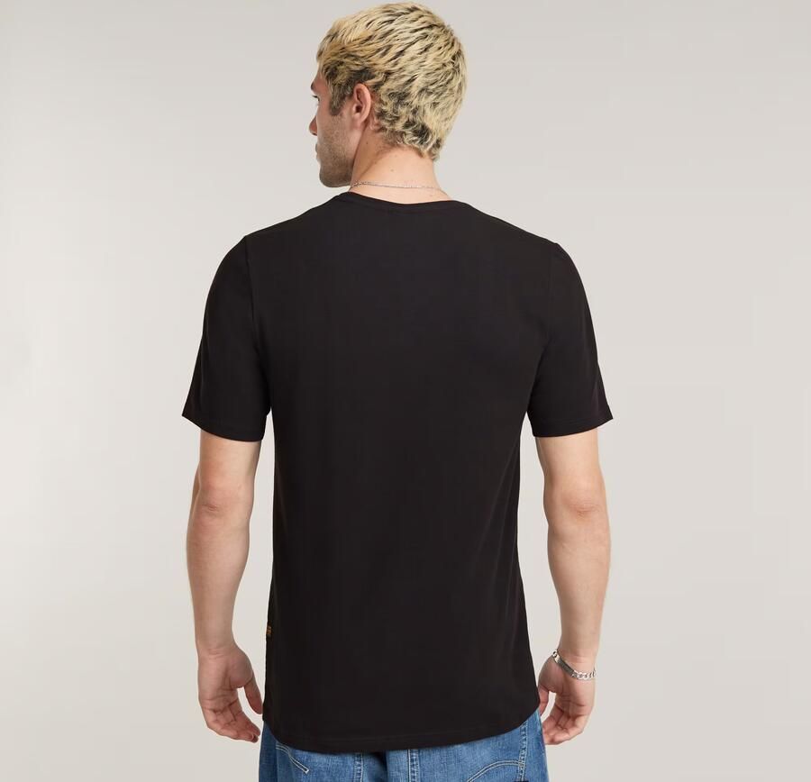 G-STAR RAW Heren Polo's & T-shirts Slim Base R T S\s Zwart - Foto 8