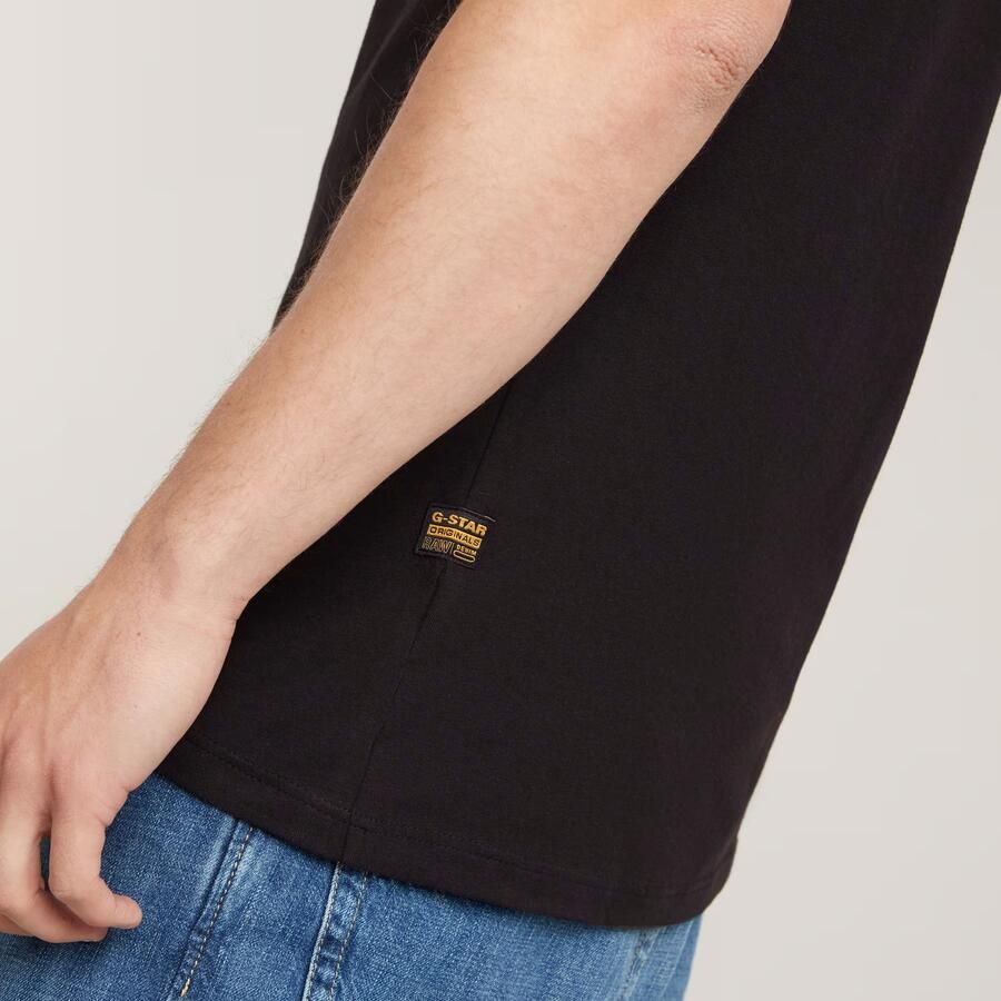 G-STAR RAW Heren Polo's & T-shirts Slim Base R T S\s Zwart - Foto 10