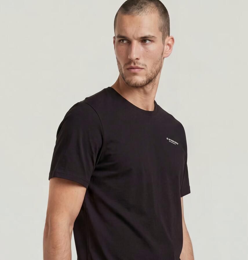 G-STAR RAW Heren Polo's & T-shirts Slim Base R T S\s Zwart - Foto 13
