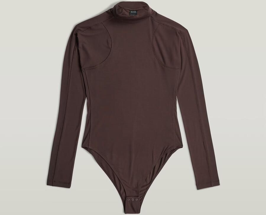G-Star RAW Slim Body T-Shirt Bruin Dames - Foto 6