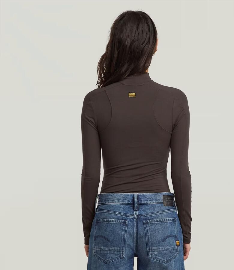 G-Star RAW Slim Body Top Bruin Dames - Foto 4