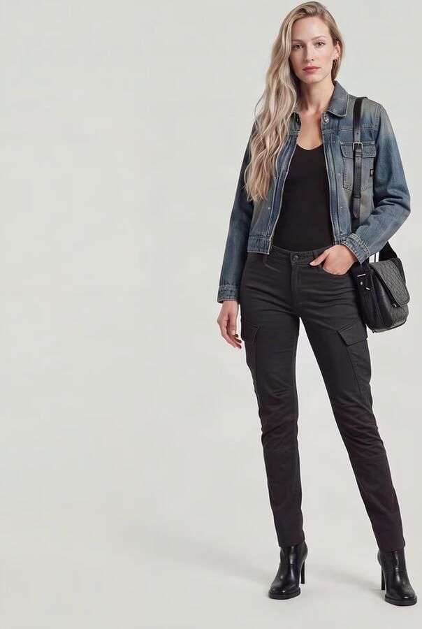 G-Star RAW Slim Cargobroek Zwart Dames - Foto 6
