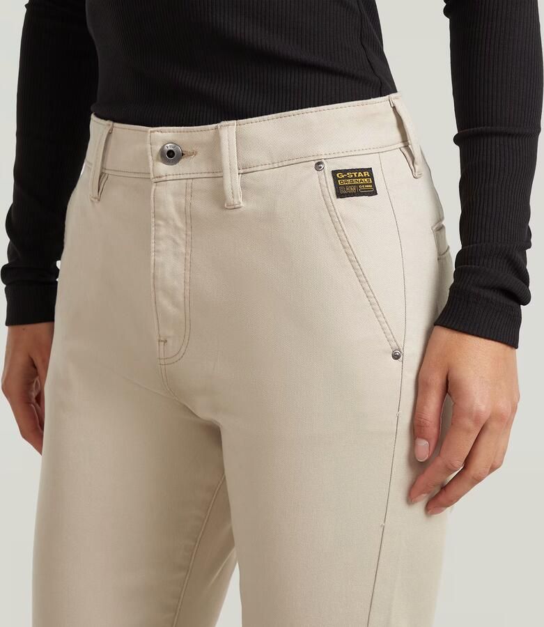 G-Star RAW Slim Chino Beige Dames - Foto 3