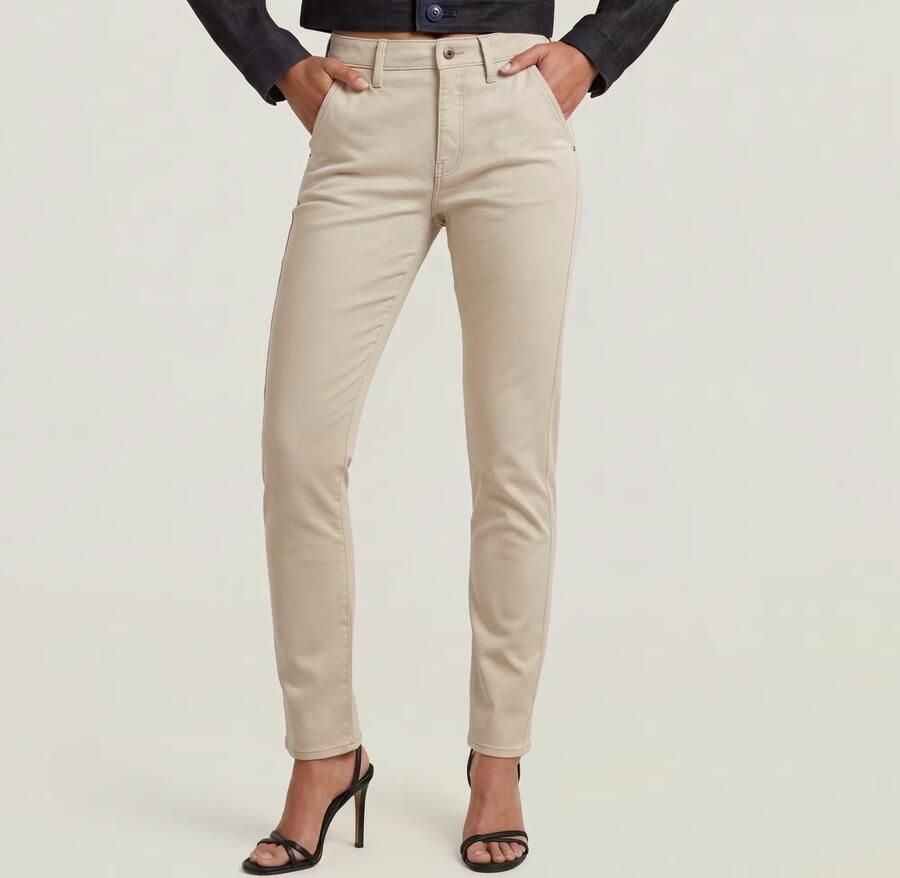 G-Star RAW Slim Chino Beige Dames - Foto 5