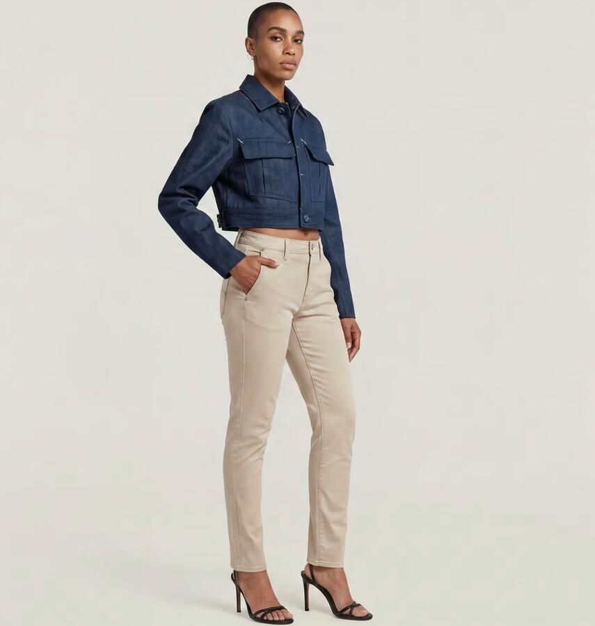 G-Star RAW Slim Chino Beige Dames - Foto 6