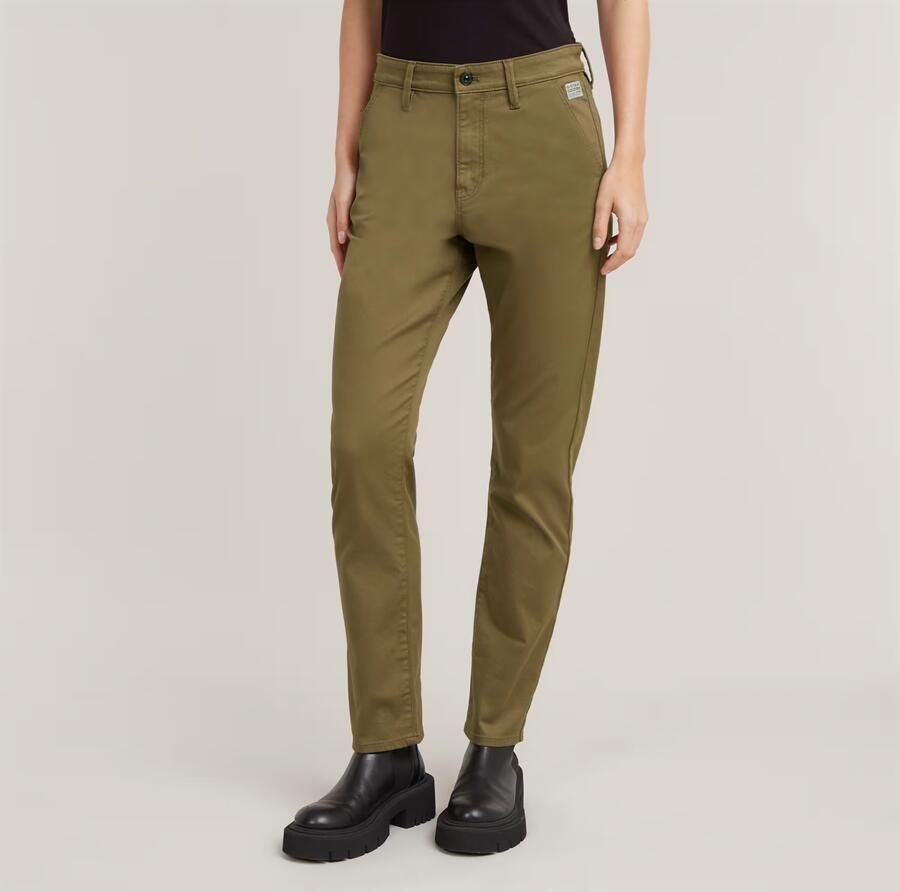 G-Star RAW Slim Chino Groen Dames